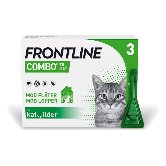 FRONTLINE Flåt- & Loppemiddel Combo Vet kat 1 kg+ - 3x0,5 ml