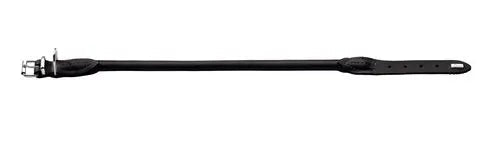 Læder rund halsbånd Elg 47-51 cm 10 mm bred sort