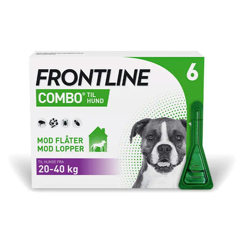 FRONTLINE Flåt- & Loppemiddel Combo vet hund 20-40 kg - 6x2,68 ml