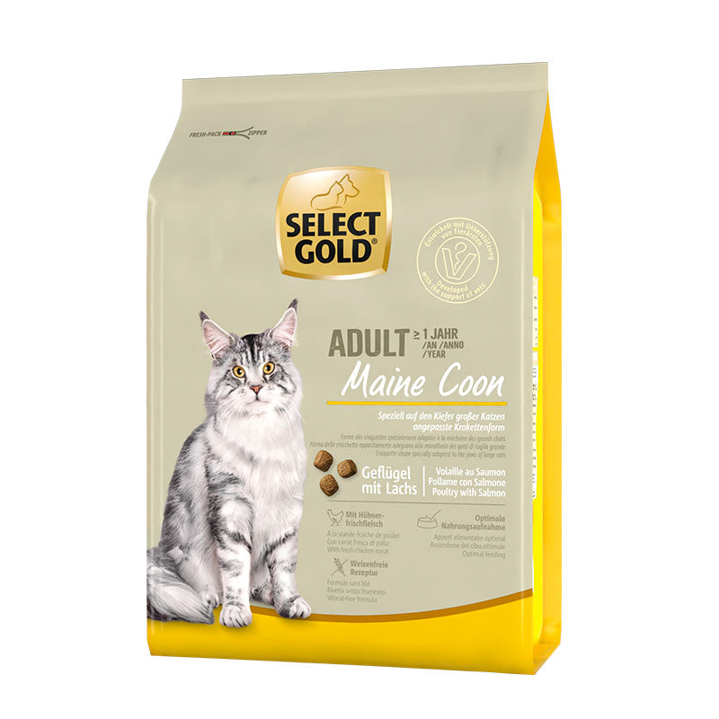 Adult Maine Coon Fjerkræ & laks 2,5 kg