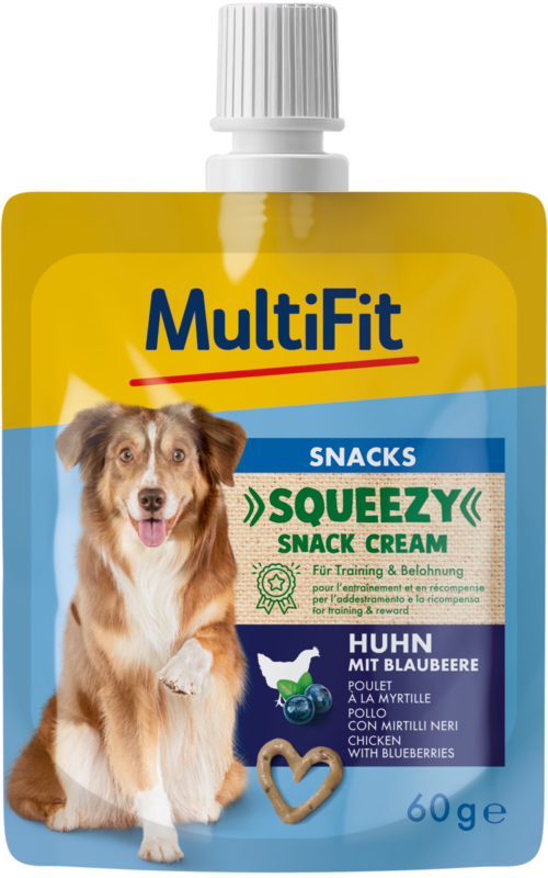 Squeezy snack Creamkylling, blåbær 60 ml