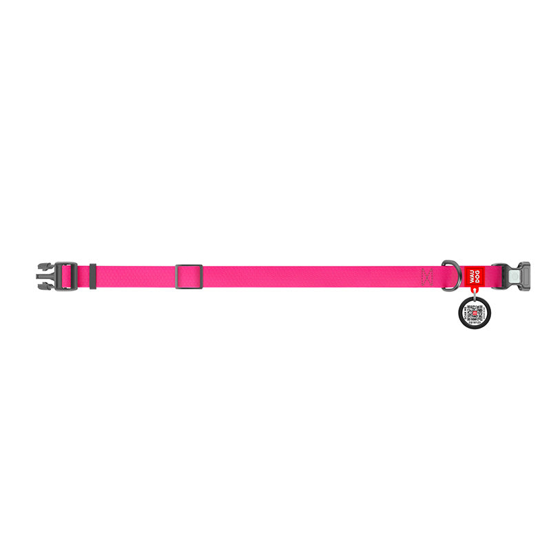 Halsbånd WP pink m/QRkode - 20 mm, 28-40 cm